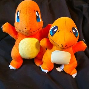 Two  Charmander stuffy's